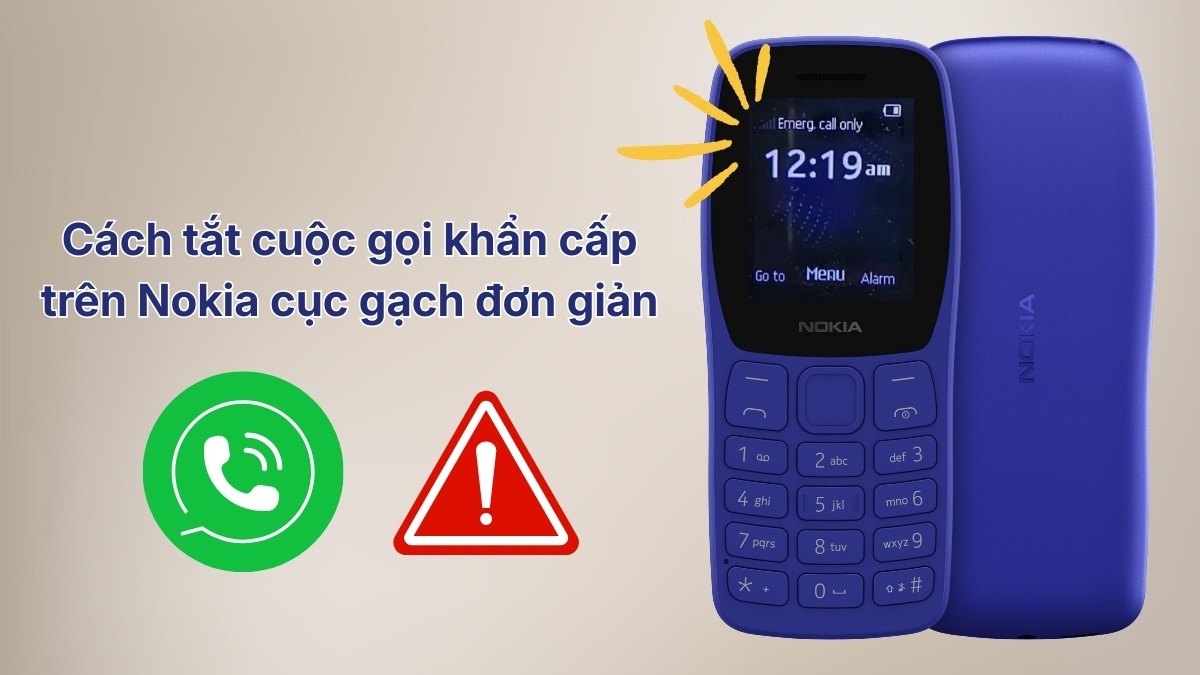 Cách tắt cuộc gọi khẩn cấp trên Nokia cục gạch đơn giản